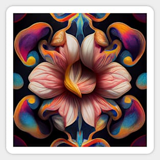 psychedelic flower Sticker